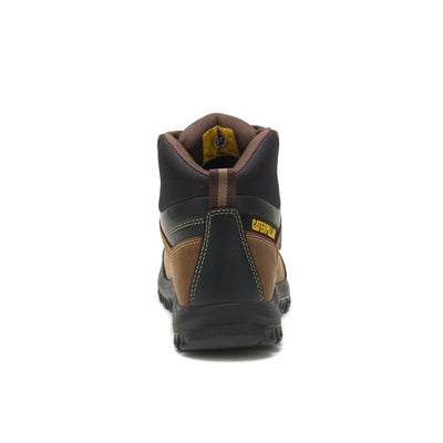 Cat Footwear Men's Threshold Waterproof Soft Toe Work Boot, Real Brown, 15