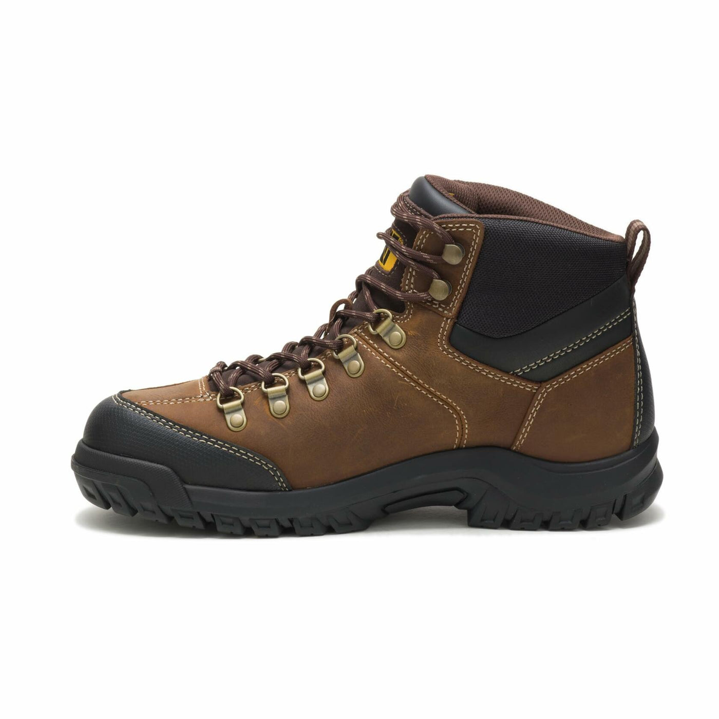 Cat Footwear Men's Threshold Waterproof Soft Toe Work Boot, Real Brown, 15