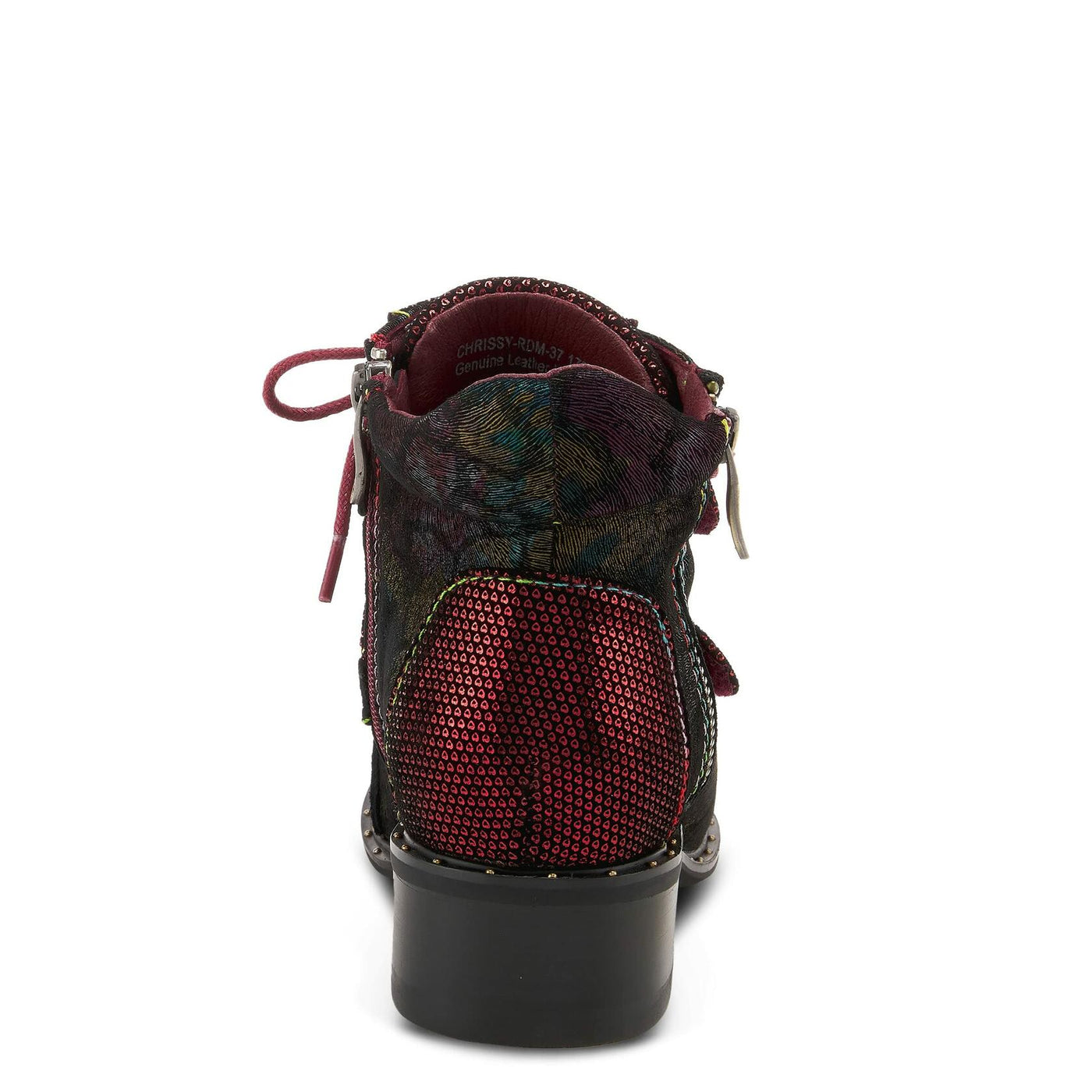 Spring Step L'Artiste Women's Chrissy Bootie Red Multi EU 39 / US 8.5