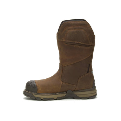 CAT Footwear Men's Excavator Superlite Pull On Waterproof Composite Toe Construction Boot, Pyramid, 13 Wide