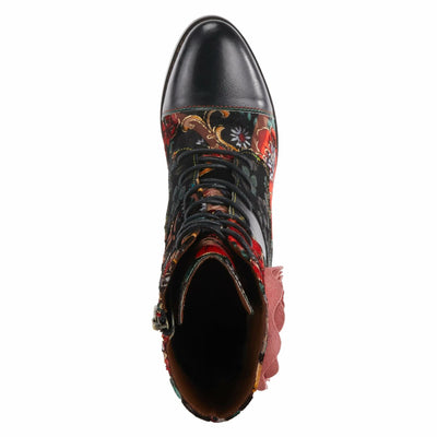 L'Artiste by Spring Step Women's Roselia Fashion Boot, Black Multi, 9.5-10