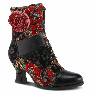 L'Artiste by Spring Step Women's Roselia Fashion Boot, Black Multi, 9.5-10