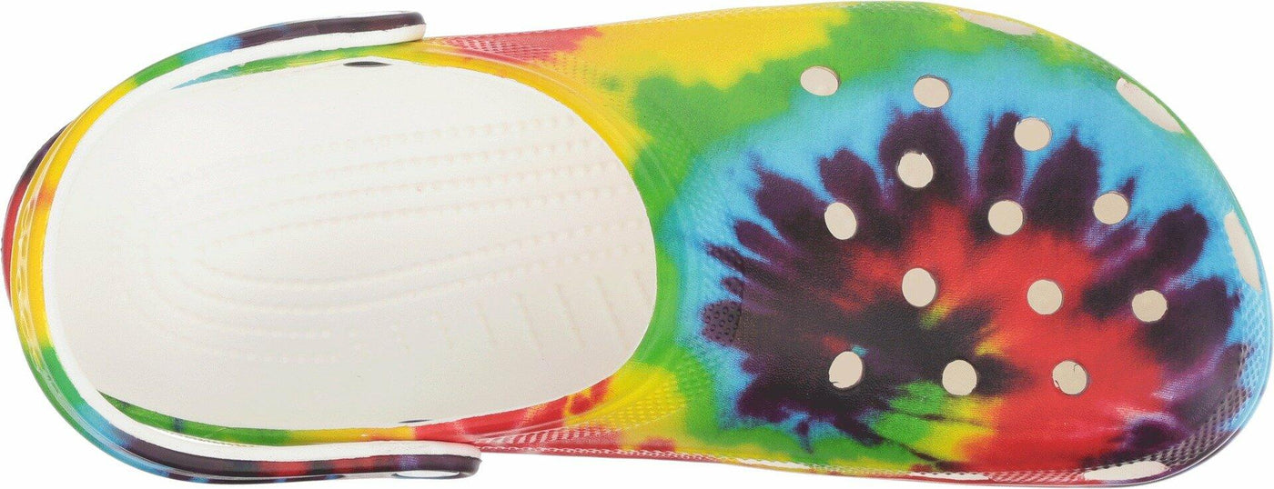 Crocs Unisex-Adult Classic Tie Dye Clogs, Multi, 13 Women/11 Men