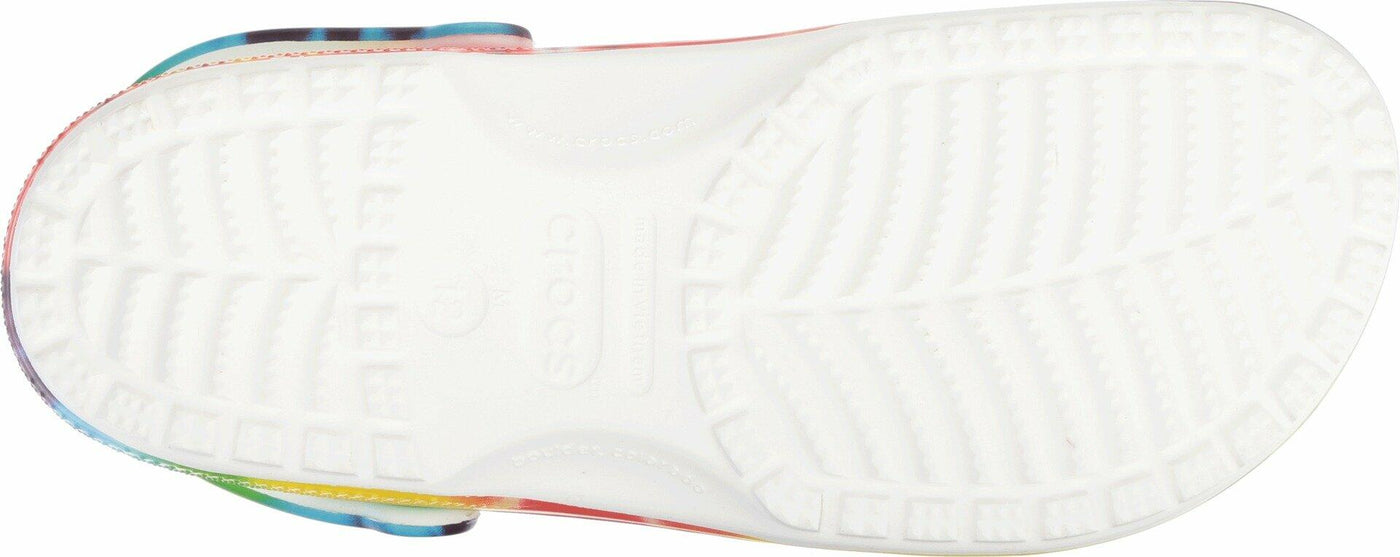 Crocs Unisex-Adult Classic Tie Dye Clogs, Multi, 13 Women/11 Men