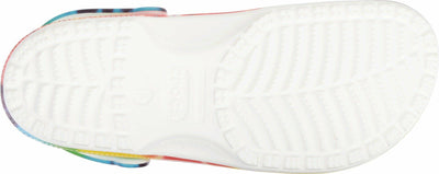Crocs Unisex-Adult Classic Tie Dye Clogs, Multi, 13 Women/11 Men