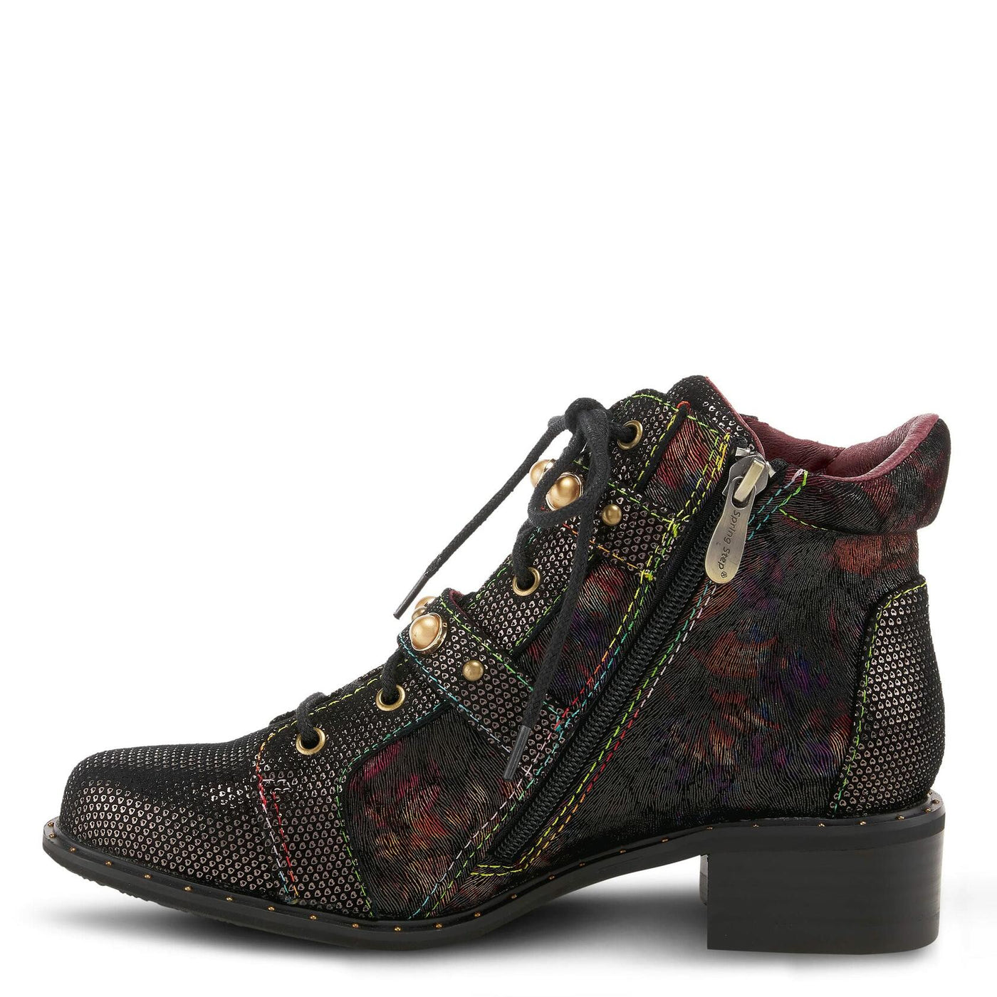Spring Step L'Artiste Women's Chrissy Bootie Brown Multi EU 41 / US 9.5-10