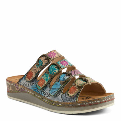 L'Artiste by Spring Step Women's Bellini Sandal, Grey Multi, 6.5-7