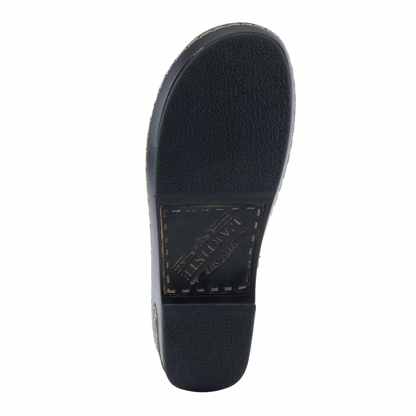 L'Artiste by Spring Step Women's Burbank-Flower Clog, Black Multi, 9.5-10