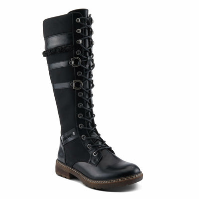 PATRIZIA Women's ALGERON Tall Boots with Sleek Design, Decorative Details, and Comfortable Fit Black EU 36 / US 5.5-6