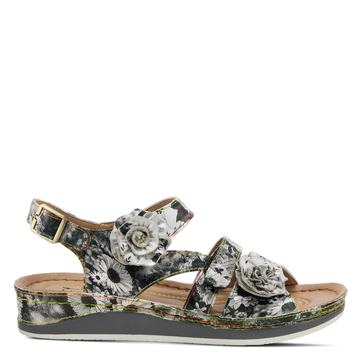 Spring Step L'Artiste Women's Joelina-Dazi Ankle Strap Sandal Grey Multi EU 40 / US 9