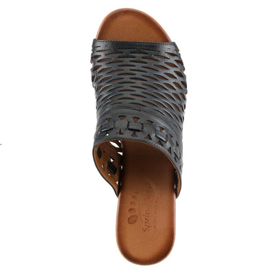 Spring Step Women's Anika Slide Sandal Black EU 41 / US 9.5-10
