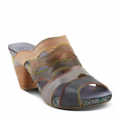 L'Artiste by Spring Step Women's Pita Sandal, Black Multi, 5.5-6
