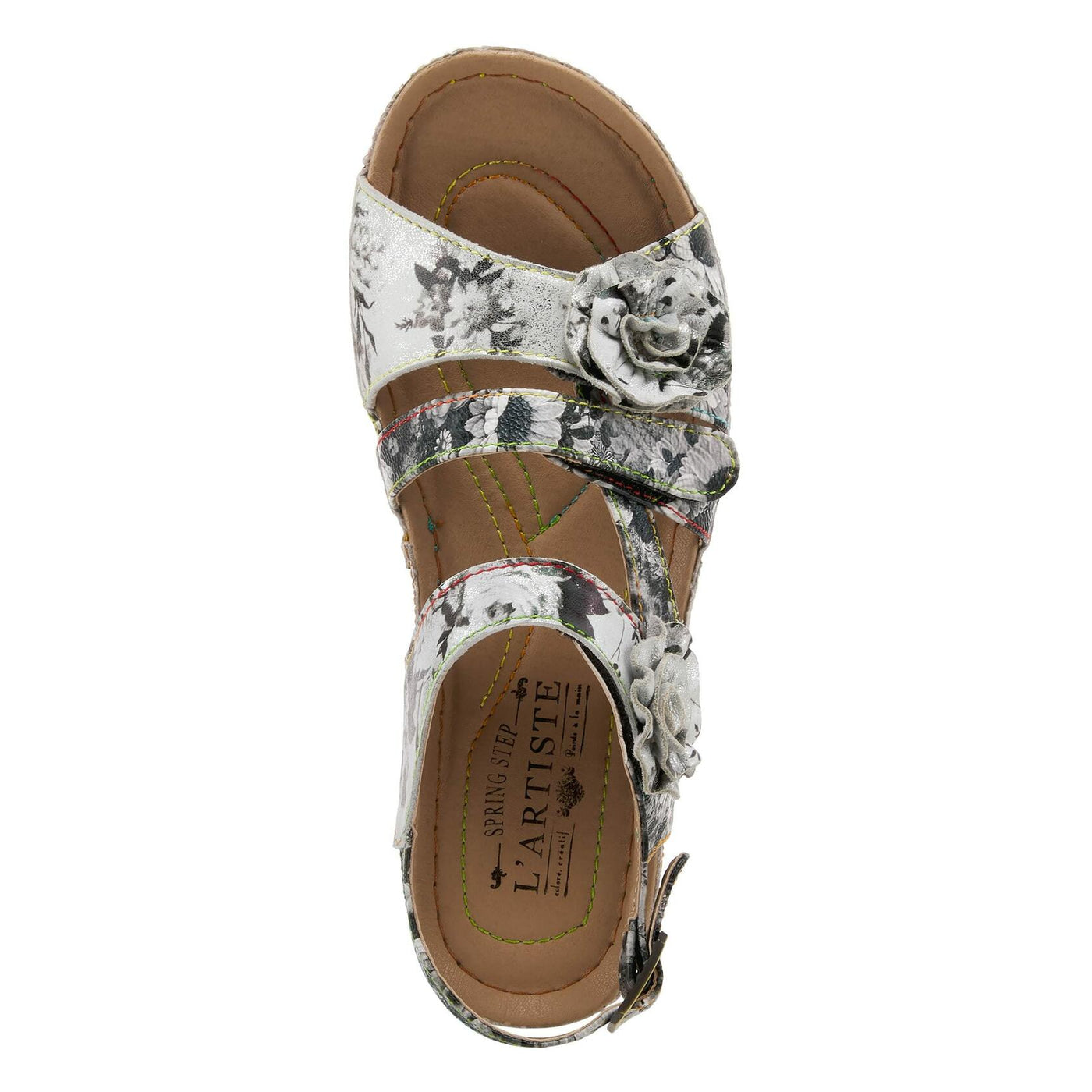 Spring Step L'Artiste Women's Joelina-Dazi Ankle Strap Sandal Grey Multi EU 40 / US 9