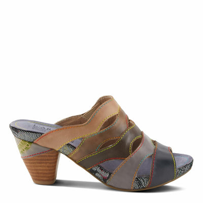 L'Artiste by Spring Step Women's Pita Sandal, Black Multi, 5.5-6