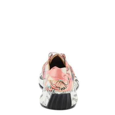 Spring Step L'Artiste Women's Cabaret Sequin Leather Fashion Sneakers - Stylish Comfort with a Sparkling Touch Pink Multi EU 36 / US 5.5-6