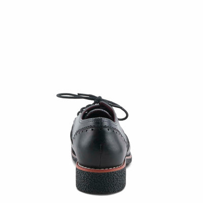 L'Artiste BARGIASTI-FLO Baroque Leather Oxford – Lace-Up Loafer with Floral Embossed Detailing Black Multi EU 40 / US 9