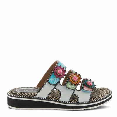 L'Artiste by Spring Step Women's Maryse Sandal, White Multi, 8.5