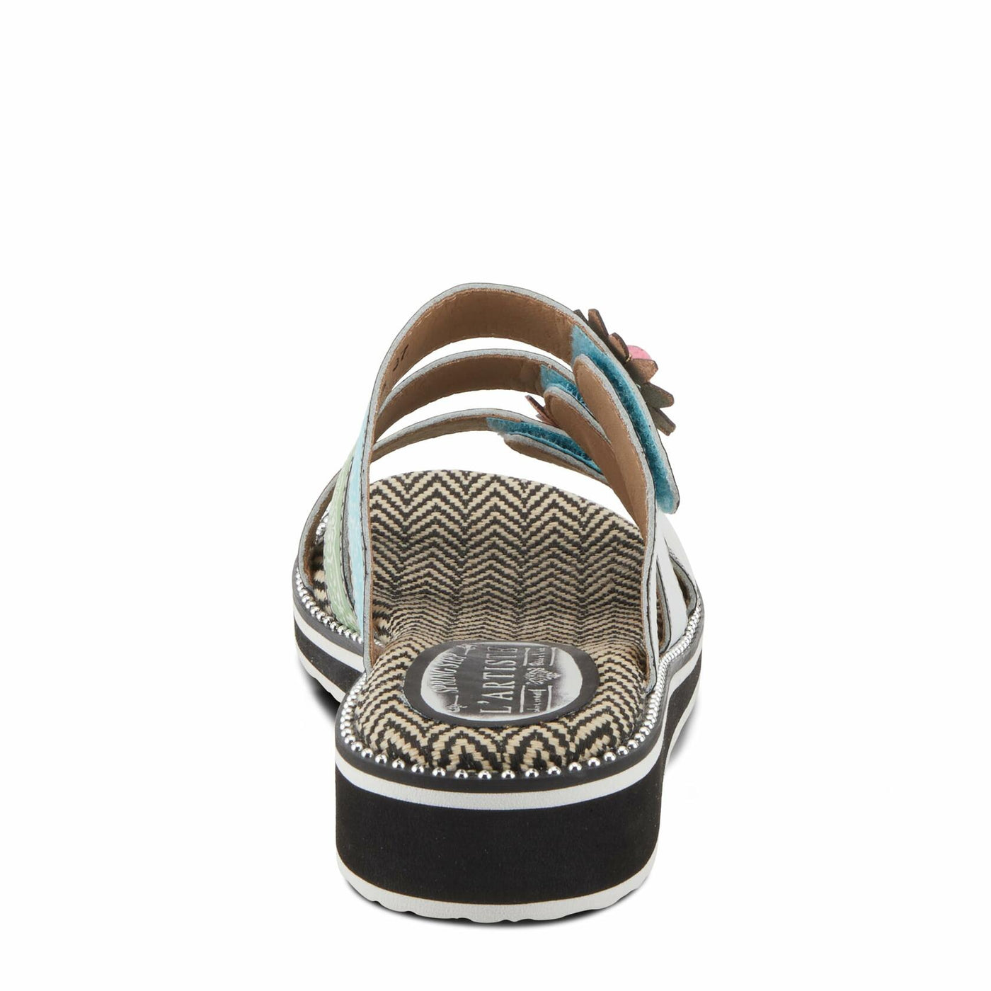 L'Artiste by Spring Step Women's Maryse Sandal, White Multi, 8.5