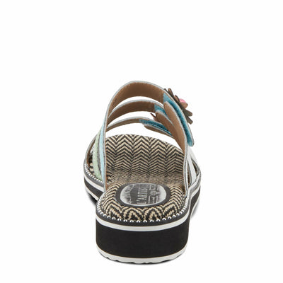 L'Artiste by Spring Step Women's Maryse Sandal, White Multi, 8.5