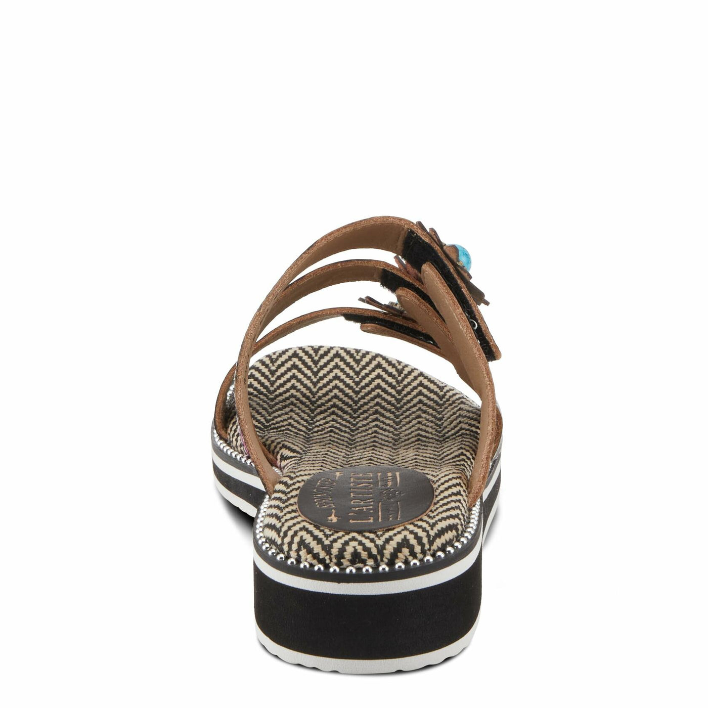 L'Artiste by Spring Step Women's Maryse Sandal, Black Multi, 9