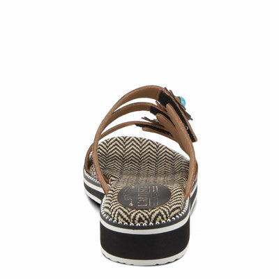 L'Artiste by Spring Step Women's Maryse Sandal, Black Multi, 9