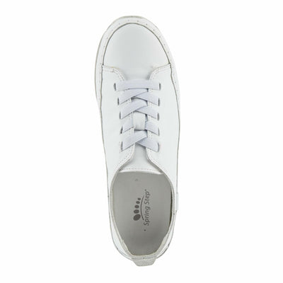Spring Step Women's Abeck Sneaker, White, 8.5