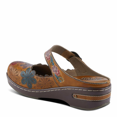 L'Artiste by Spring Step Women's Flochino Clog, Tan Multi, 6
