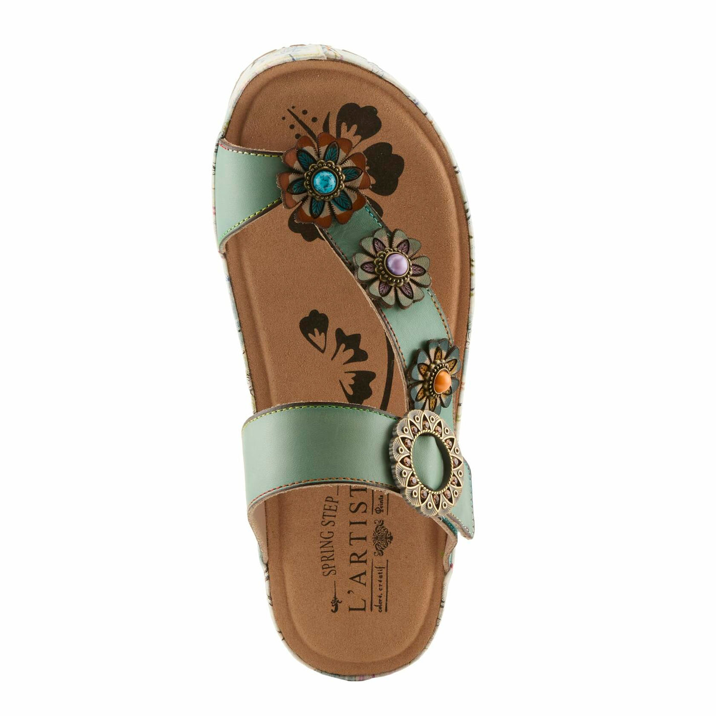 L'Artiste by Spring Step Women's Blissbloom Mint Green EU 36 (US Women's 5.5-6) Medium