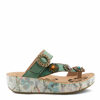 L'Artiste by Spring Step Women's Blissbloom Mint Green EU 36 (US Women's 5.5-6) Medium