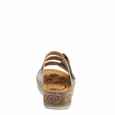L'Artiste by Spring Step Women's Bellini Sandal, Grey Multi, 9
