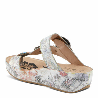 L'Artiste by Spring Step Women's Blissbloom Sandal, Ice Multi, 9.5-10