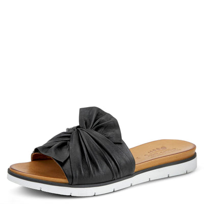 Spring Step Women's Lavona Slide Sandal Black EU 38 / US 7.5-8