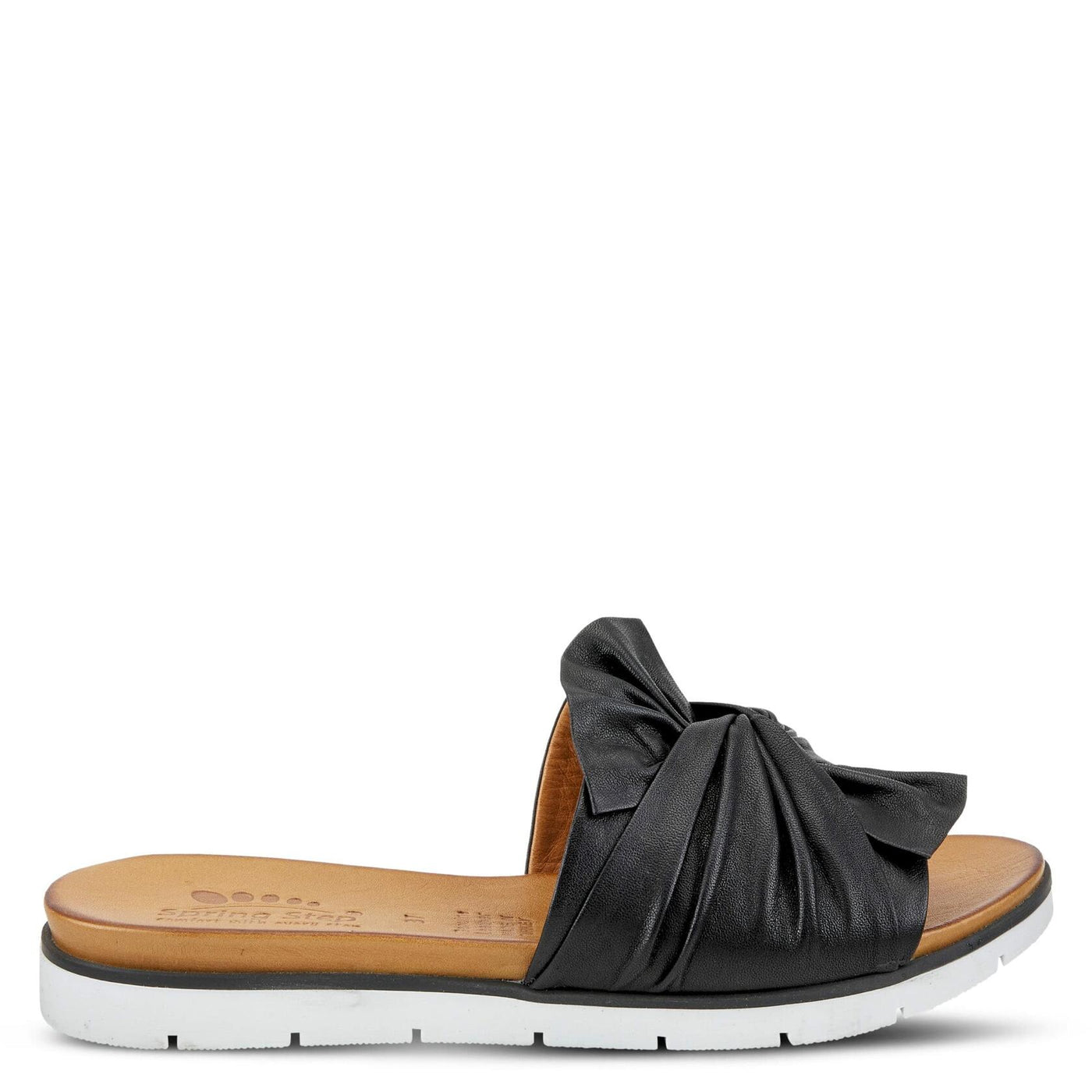 Spring Step Women's Lavona Slide Sandal Black EU 38 / US 7.5-8