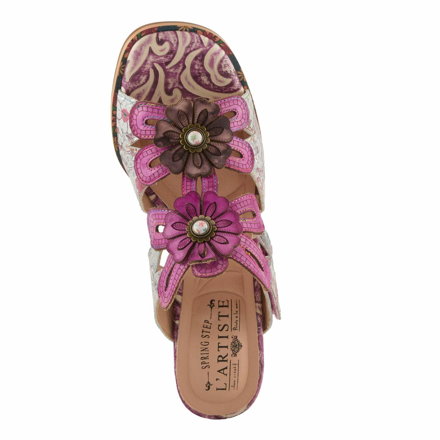 L'Artiste by Spring Step Women's Alania Sandal, Purple Multi, 6.5-7