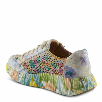 L'Artiste by Spring Step Women's Bloomington Sneaker, Beige Multi, 11.5-12