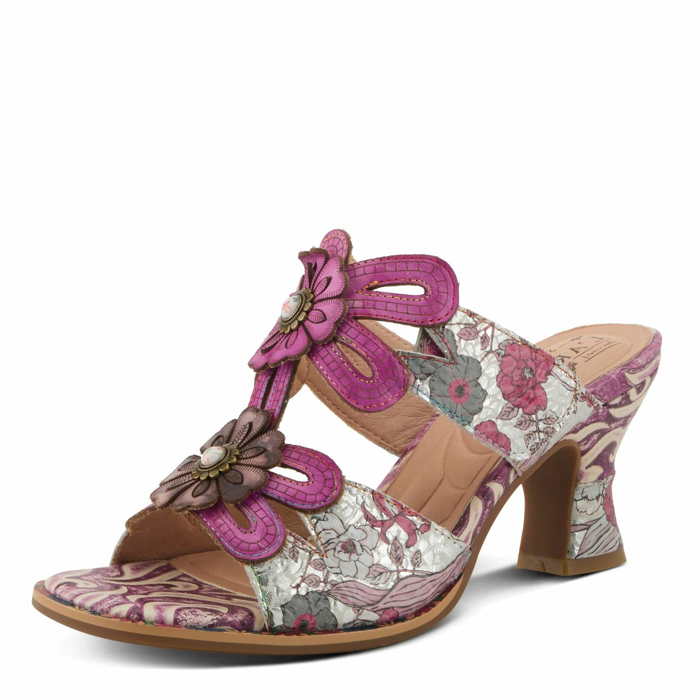 L'Artiste by Spring Step Women's Alania Sandal, Purple Multi, 6.5-7