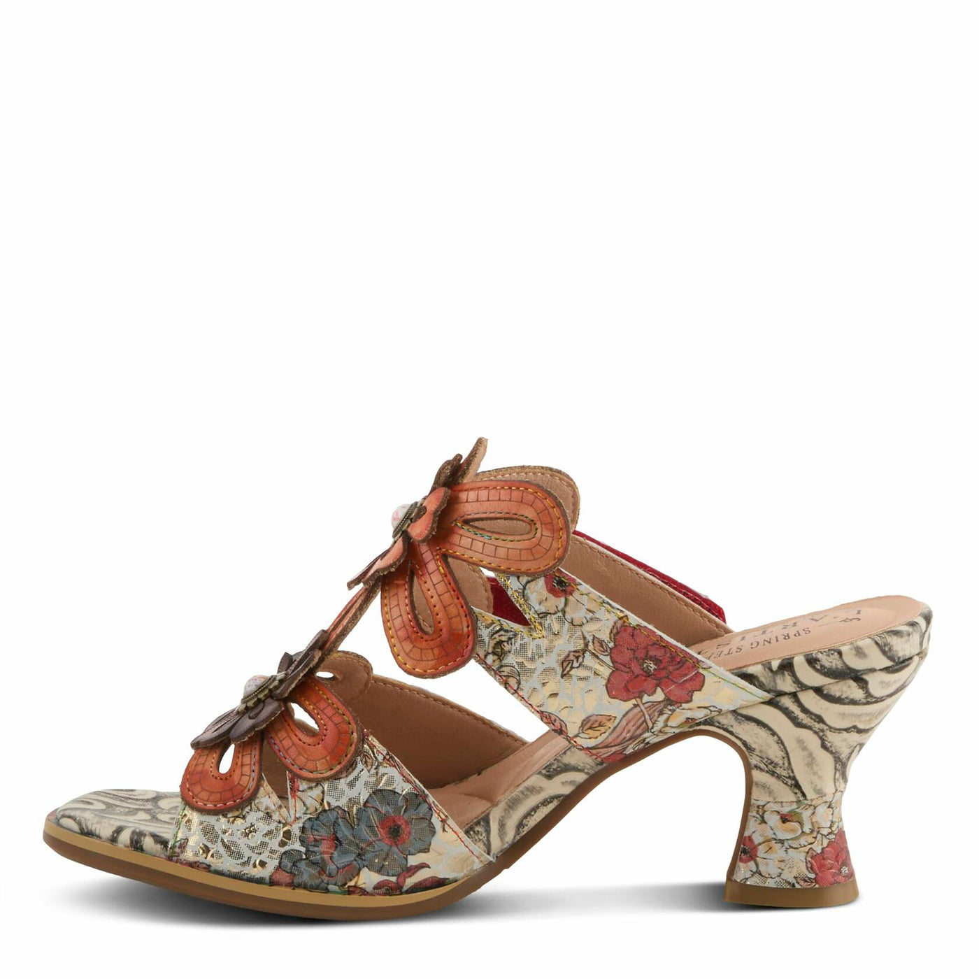 L'Artiste by Spring Step Women's Alania Sandal, Orange Multi, 9.5-10