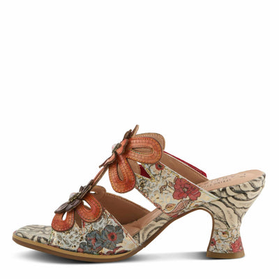L'Artiste by Spring Step Women's Alania Sandal, Orange Multi, 9.5-10