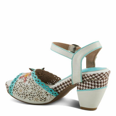 L'Artiste by Spring Step Women's Miabella Sandal, White Multi, 8.5