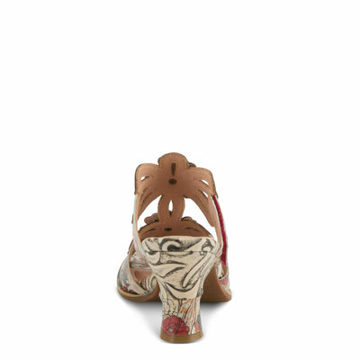 L'Artiste by Spring Step Women's Alania Sandal, Orange Multi, 9.5-10