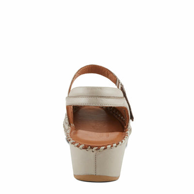 Spring Step Women's Santonio Sandal, Light Grey, 8.5
