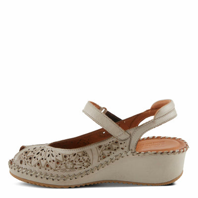 Spring Step Women's Santonio Sandal, Light Grey, 8.5