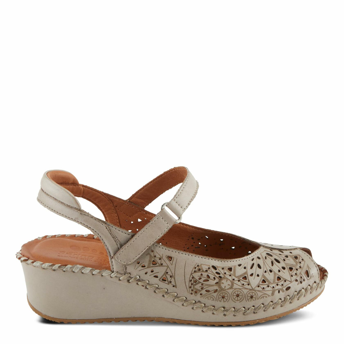 Spring Step Women's Santonio Sandal, Light Grey, 8.5