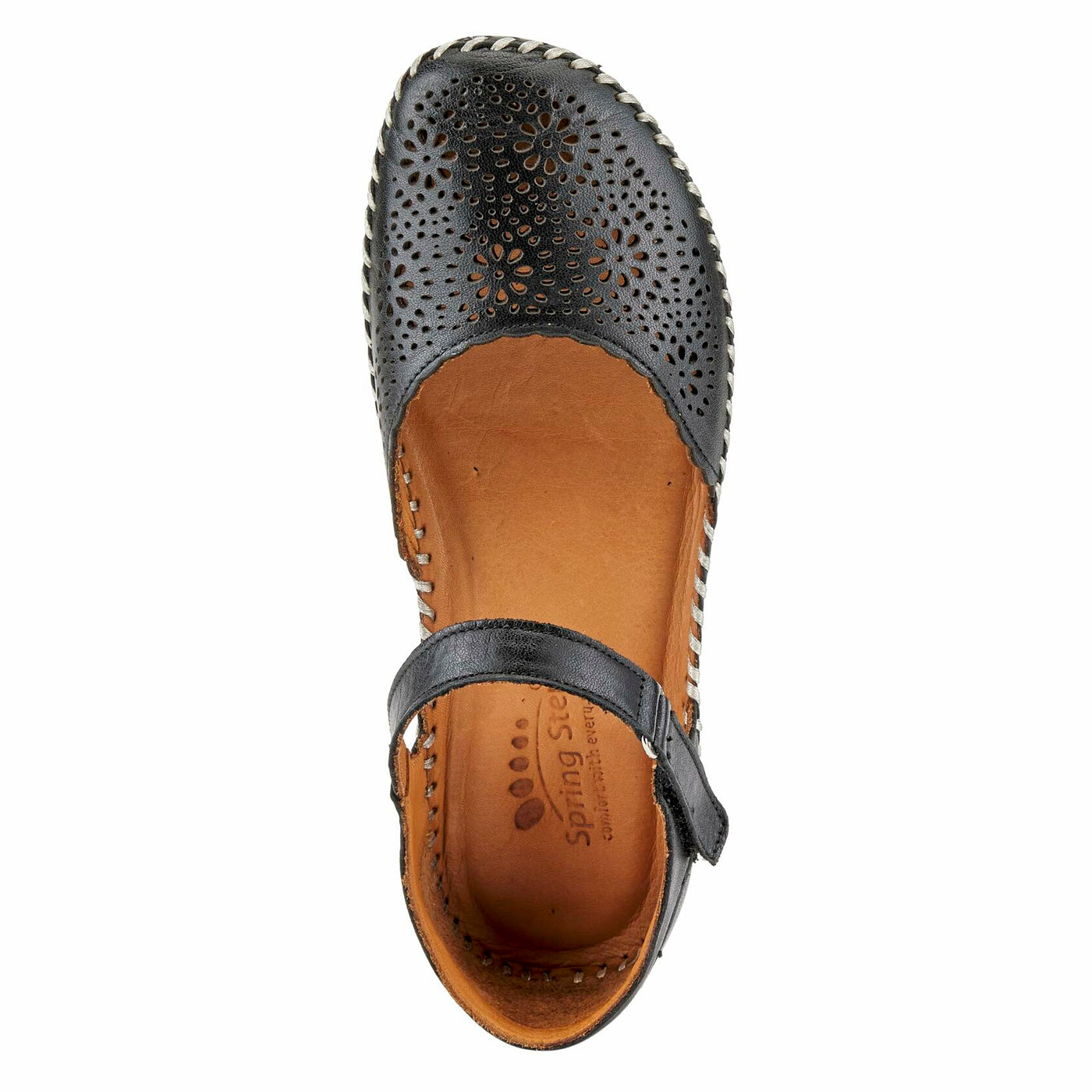 Spring Step Women's Wallania Mary-Jane Sandal Black EU 41 / US 9.5-10