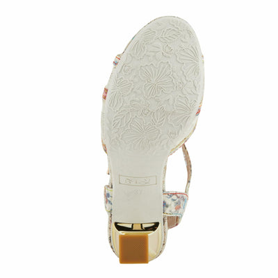 Spring Step L'Artiste Women's CHATEL Open-Toe Sandals - Classic Elegance with a Contemporary Twist Beige Multi EU 40 / US 9