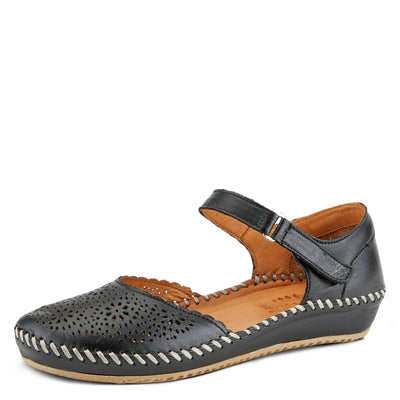 Spring Step Women's Wallania Mary-Jane Sandal Black EU 41 / US 9.5-10