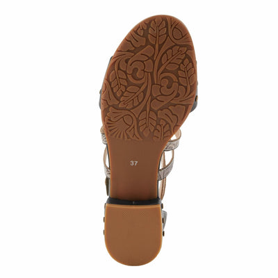 Spring Step L'Artiste Women's Carys High-Energy Stud Detail Sandals - Stylish, Snug Fit for Adventures Black EU 40 / US 9