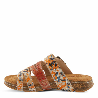 Spring Step L'Artiste Women's CALAMITYJAY Shimmering Comfort Sandals | Stylish and Practical Camel Multi EU 35 / US 5