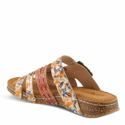 Spring Step L'Artiste Women's CALAMITYJAY Shimmering Comfort Sandals | Stylish and Practical Camel Multi EU 35 / US 5