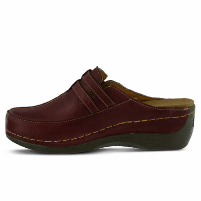Spring Step Happy Mule Clogs for Women - Ladies Slip-On Clogs with Ajdustable Straps - Comfortable Slip-On Loafers for Women - Bordeaux EU 41 / US 9.5-10